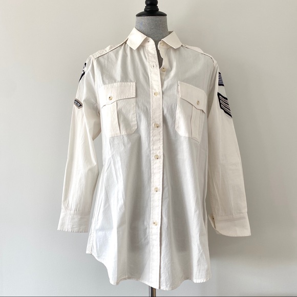 🎖All Saints Patch Military Shirt🎖 - Picture 4 of 11